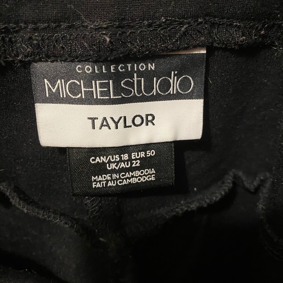 Faux leather detail pants - Picture 4 of 4